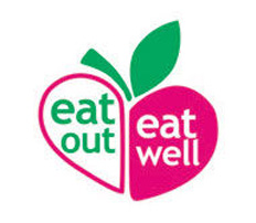 Eat out, eat well logo