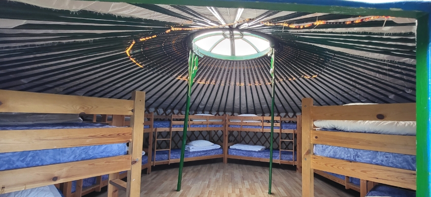 The interior of our Mongolian Yurts